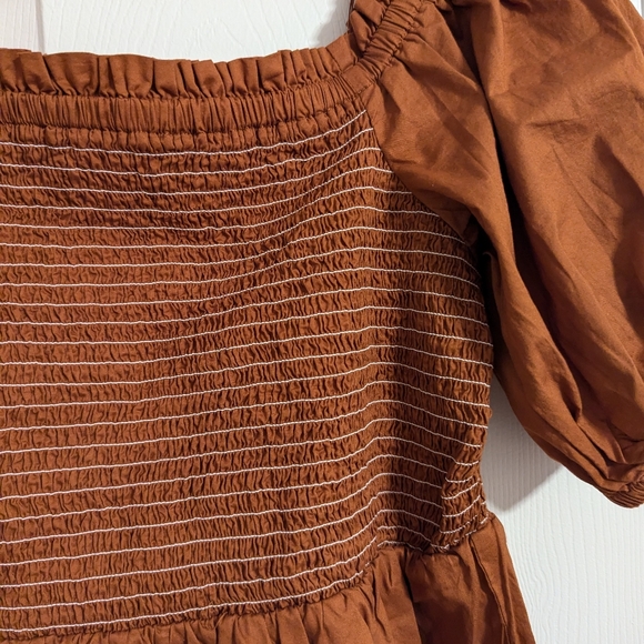 Old navy brown top boho hippie size XL - Picture 3 of 6